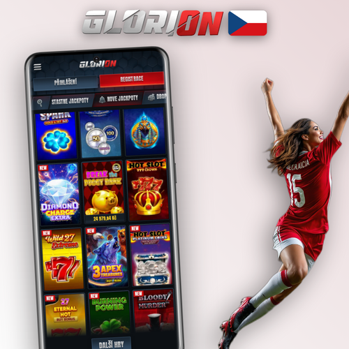 Glorion Casino aplikace na smartphonu – přes 11 000 her pro Android i iOS