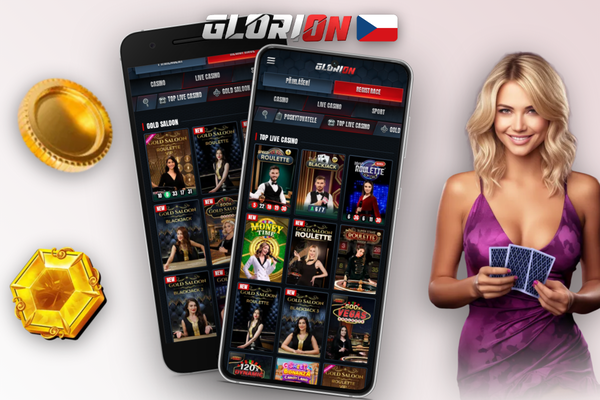Glorion Casino android aplikace běží spolehlivě i na starším smartphonu se slabým signálem