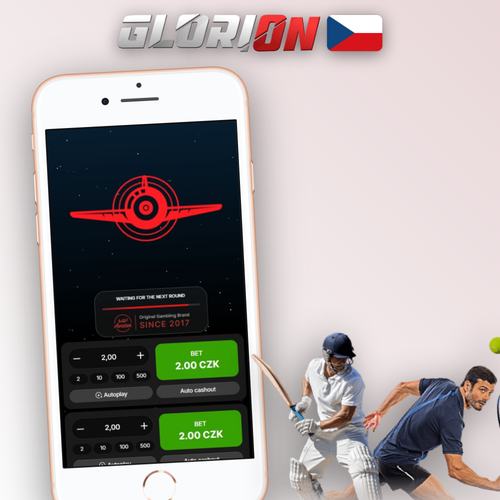 Aviator crash hra v Glorion Casino – letadlo stoupá po křivce násobitele