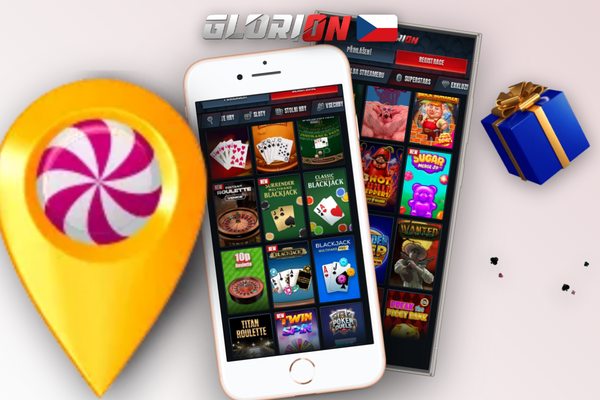 Glorion Casino výhry začínají v demo režimu: tablet se slotem a notes na domácím stole
