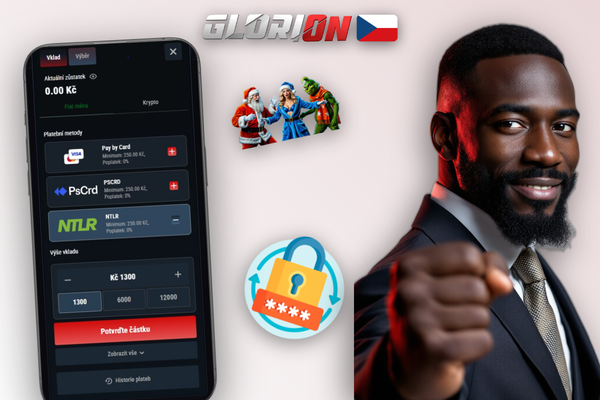 Uvítací bonus 100 % až 18 750 Kč a 200 free spinů po prvním vkladu v Glorion Casino